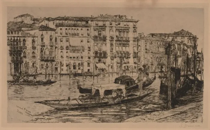 Framed Print : Grand Canal, Venice, 1889. Creator: Frank Duveneck (American, 1848-1919); Frederick Keppel Framed Print : Grand Canal, Venice, 1889. Creator: Frank Duveneck (American, 1848-1919); Frederick Keppel