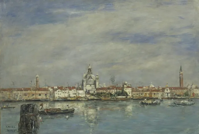 Framed Print : The Grand Canal, Venice, 1895. Creator: Boudin, Eugene-Louis (1824-1898) Framed Print : The Grand Canal, Venice, 1895. Creator: Boudin, Eugene-Louis (1824-1898)
