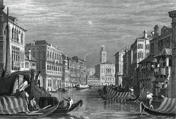 The Grand Canal, Venice, c19th century. Artist: Sam Fisher