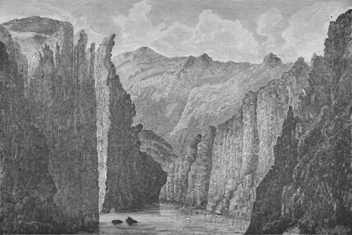 Framed Print : Grand Canyon, 1883. Artist: G. Wyand Framed Print : Grand Canyon, 1883. Artist: G. Wyand