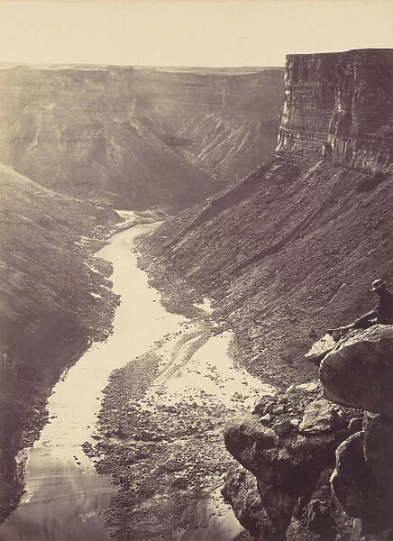 Grand Canyon, Colorado River, Near Paria Creek, Looking West, 1872. Creator: William H