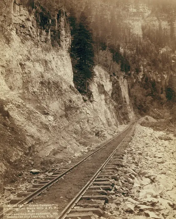 Framed Print : Grand Canyon Elk Canyon on Black Hills and Ft P RR, 1890. Creator: John C. H. Grabill Framed Print : Grand Canyon Elk Canyon on Black Hills and Ft P RR, 1890. Creator: John C. H. Grabill