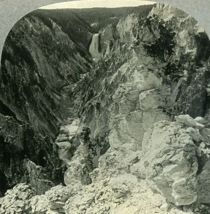 Framed Print : The Grand Canyon of the Yellowstone, Yellowstone National Park, Wyoming, c1930s Framed Print : The Grand Canyon of the Yellowstone, Yellowstone National Park, Wyoming, c1930s