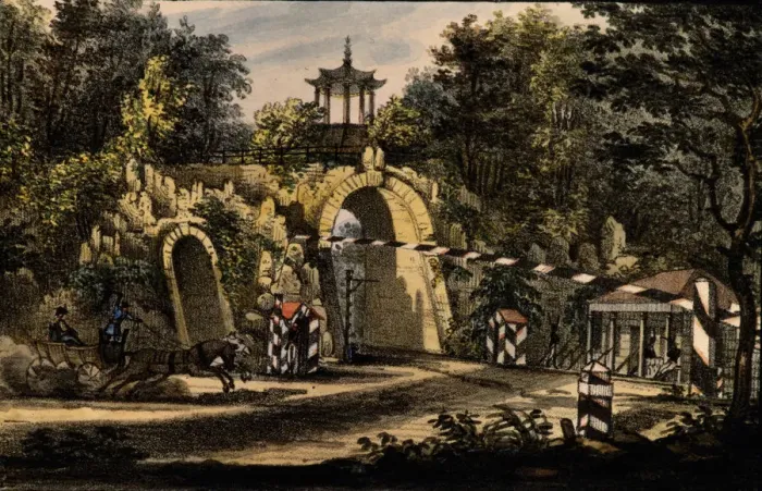 Framed Print : The Grand Caprice pavilion in the Catherine Park of Tsarskoye Selo, ca 1820. Artist: Langer, Valerian Platonovich (1799-after 1870) Framed Print : The Grand Caprice pavilion in the Catherine Park of Tsarskoye Selo, ca 1820. Artist: Langer, Valerian Platonovich (1799-after 1870)