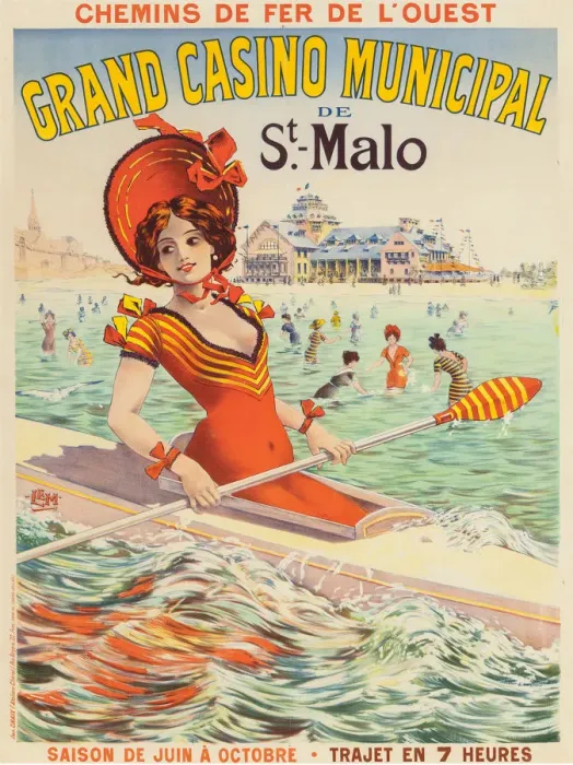 Framed Print : Grand Casino Municipal de St. Malo, 1890s Framed Print : Grand Casino Municipal de St. Malo, 1890s