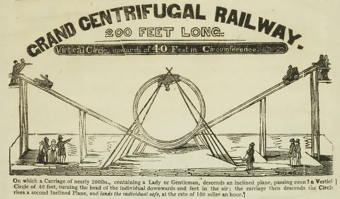Framed Print : Grand Centrifugal Railway, 1842. Creator: Unknown Framed Print : Grand Centrifugal Railway, 1842. Creator: Unknown