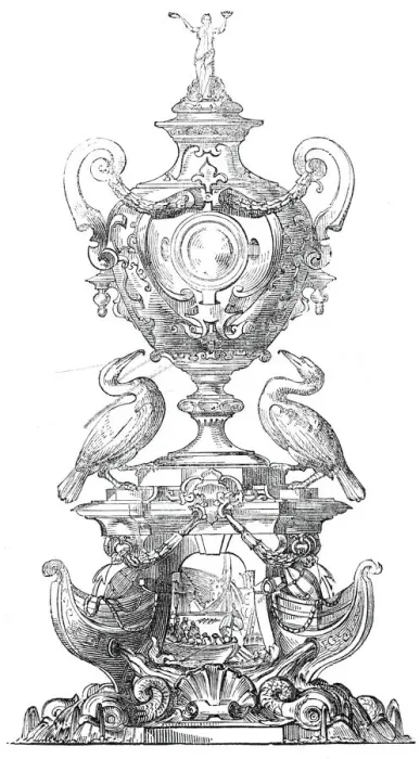 Framed Print : The Grand Challenge Cup, Royal Mersey Yacht Club, 1845. Creator: Unknown Framed Print : The Grand Challenge Cup, Royal Mersey Yacht Club, 1845. Creator: Unknown