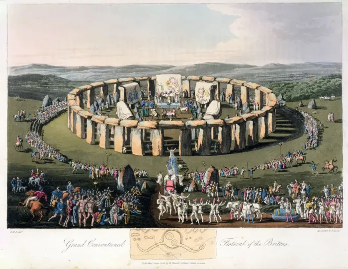 Framed Print : Grand Conventional Festival of the Britons, 1815. Artist: Robert Havell Framed Print : Grand Conventional Festival of the Britons, 1815. Artist: Robert Havell