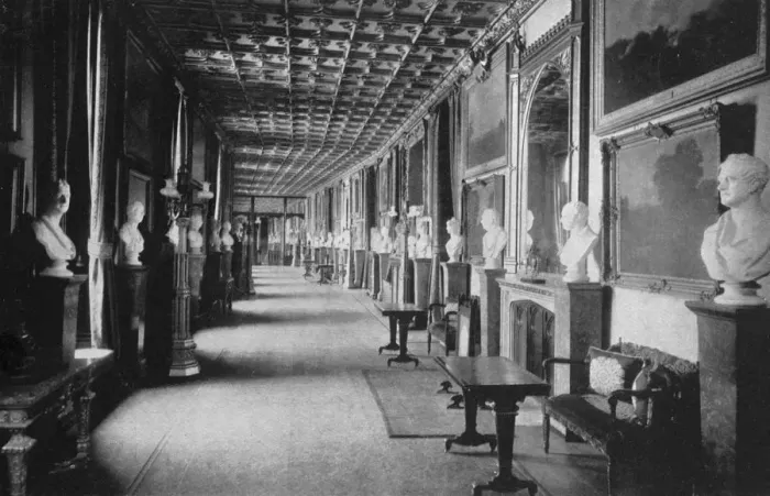 Framed Print : The Grand Corridor, Windsor Castle, Berkshire, 1924-1926. Artist: HN King Framed Print : The Grand Corridor, Windsor Castle, Berkshire, 1924-1926. Artist: HN King