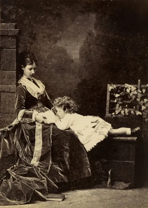 Framed Print : Grand Duchess Maria Fyodorovna with son, Nicholas Alexandrovich, 1872 Framed Print : Grand Duchess Maria Fyodorovna with son, Nicholas Alexandrovich, 1872