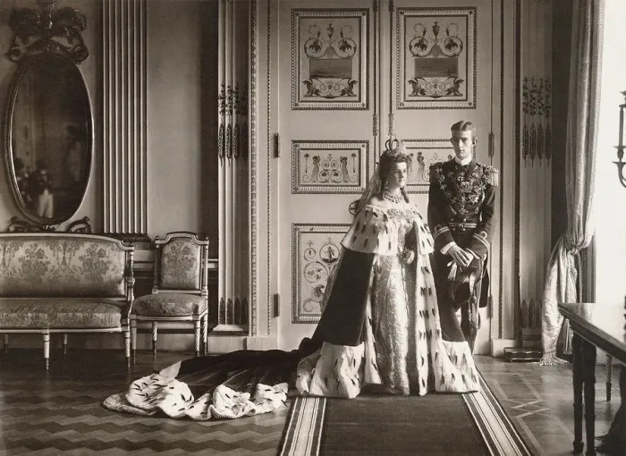 Framed Print : Grand Duchess Maria Pavlovna and Prince Wilhelm, Duke of Sodermanland. Wedding photo in Catherine Pa Framed Print : Grand Duchess Maria Pavlovna and Prince Wilhelm, Duke of Sodermanland. Wedding photo in Catherine Pa