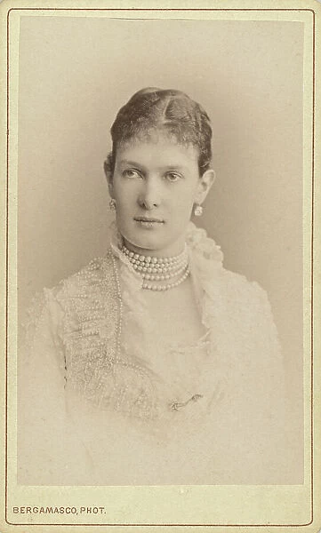 Grand Duchess Marie Paulovna (formerly Princess Marie of Mecklenburg-Schwerin...between 1870 and 80 Creator: Unknown)