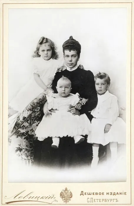 Framed Print : Grand Duchess Xenia Alexandrovna of Russia with children Irina Alexandrovna, Andrei Framed Print : Grand Duchess Xenia Alexandrovna of Russia with children Irina Alexandrovna, Andrei