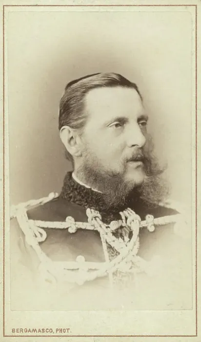 Framed Print : Grand Duke Konstantin Nicolaevich, head-and-shoulders portrait, facing right, between 1870 and 1886. Creator: Unknown Framed Print : Grand Duke Konstantin Nicolaevich, head-and-shoulders portrait, facing right, between 1870 and 1886. Creator: Unknown