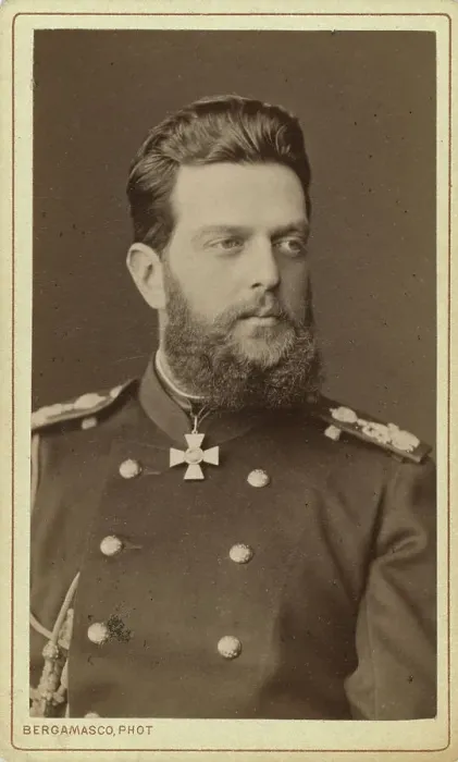 Framed Print : Grand Duke Vladimir Aleksandrovich, head-and-shoulders portrait, facing... between 1870 and 1880. Creator: Unknown Framed Print : Grand Duke Vladimir Aleksandrovich, head-and-shoulders portrait, facing... between 1870 and 1880. Creator: Unknown