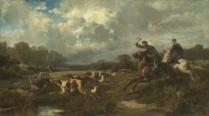Framed Print : Grand Duke Vladimir Alexandrovich of Russia (1847-1909) on a Wolf Hunt. Artist: Frenz, Rudolf Ferdinandovich (1831-1918) Framed Print : Grand Duke Vladimir Alexandrovich of Russia (1847-1909) on a Wolf Hunt. Artist: Frenz, Rudolf Ferdinandovich (1831-1918)