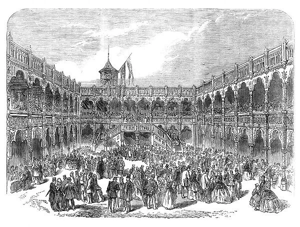 Grand Festival of the Municipality and Royal Academy of Antwerp: restoration of the Old Bourse, 1864 Creator: Unknown