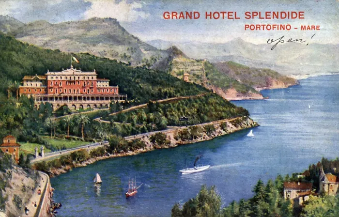 Framed Print : Grand Hotel Splendide, Portofino, Italy, 20th century Framed Print : Grand Hotel Splendide, Portofino, Italy, 20th century