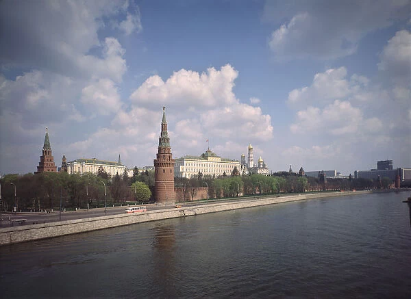 The Grand Kremlin Palace at the Moskva River, 1767-1775. Artist: Bazhenov, Vasili Ivanovich (1737-1799)