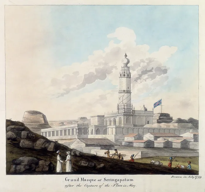 Framed Print : The Grand Mosque at Seringapatam, India, after the Capture of the Place in May, 1799. Creator: Unknown Framed Print : The Grand Mosque at Seringapatam, India, after the Capture of the Place in May, 1799. Creator: Unknown