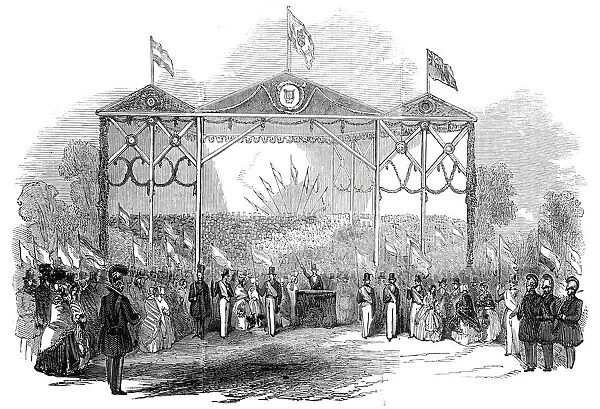 Grand Musical Festival, at Gotha, 1845. Creator: Unknown