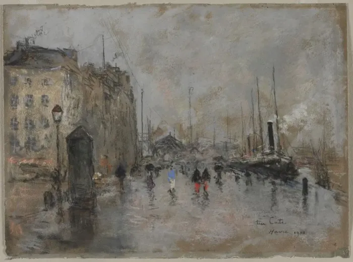 Framed Print : The Grand Quai of Le Havre, 1901. Creator: Siebe Johannes ten Cate (Dutch, 1858-1908) Framed Print : The Grand Quai of Le Havre, 1901. Creator: Siebe Johannes ten Cate (Dutch, 1858-1908)