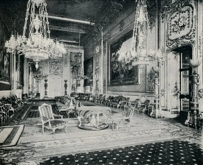 Framed Print : The Grand Reception Room, Windsor Castle, c1899, (1901). Artist: Eyre & Spottiswoode Framed Print : The Grand Reception Room, Windsor Castle, c1899, (1901). Artist: Eyre & Spottiswoode