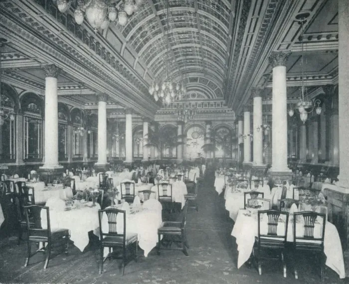 Framed Print : The Grand Salle A Manger, (Dining Room), 1912 Framed Print : The Grand Salle A Manger, (Dining Room), 1912