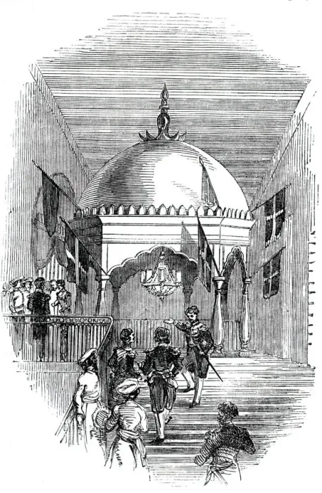 Framed Print : The Grand Staircase, 1844. Creator: Unknown Framed Print : The Grand Staircase, 1844. Creator: Unknown