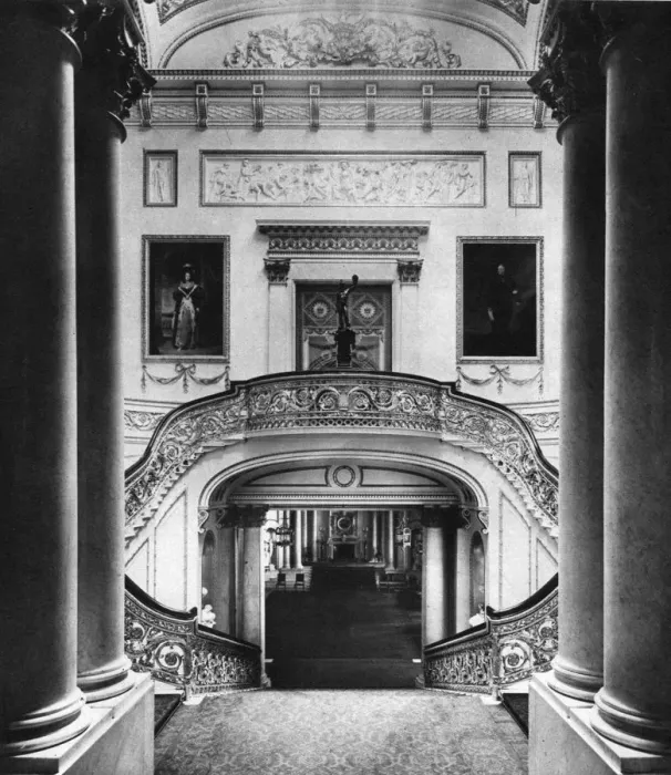Framed Print : The grand staircase in Buckingham Palace, London, 1935 Framed Print : The grand staircase in Buckingham Palace, London, 1935