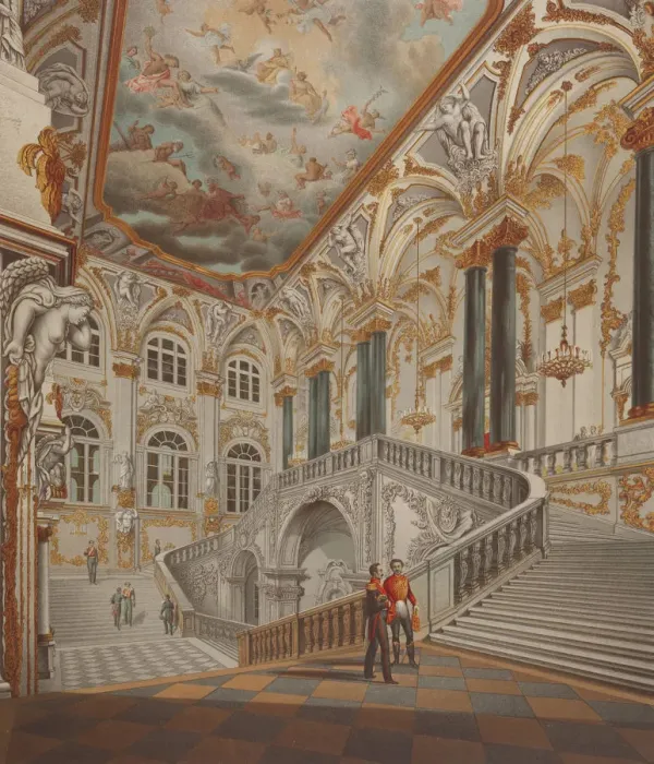 Framed Print : The Grand staircase of the Winter palace (Also known as Ambassadors staircase or Framed Print : The Grand staircase of the Winter palace (Also known as Ambassadors staircase or