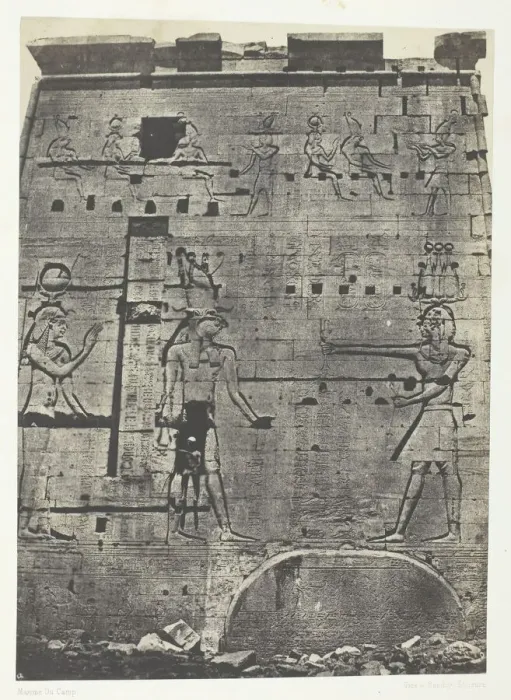 Framed Print : Grand Temple d Isis aPhiloe, Second Pylone;Nubie, 1849 / 51, printed 1852 Framed Print : Grand Temple d Isis aPhiloe, Second Pylone;Nubie, 1849 / 51, printed 1852