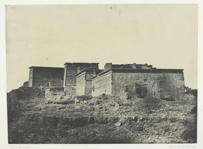 Framed Print : Grand Temple d Isis aPhiloe, Vue Generale Prise du Nord;Nubie, 1849 / 51 Framed Print : Grand Temple d Isis aPhiloe, Vue Generale Prise du Nord;Nubie, 1849 / 51