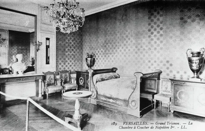 Framed Print : The Grand Trianon, Napoleon's bed room, 1900. Creator: Unknown. The Grand Trianon, Napoleon's bed room, 1900. Creator: Unknown Framed Print : The Grand Trianon, Napoleon's bed room, 1900. Creator: Unknown. The Grand Trianon, Napoleon's bed room, 1900. Creator: Unknown