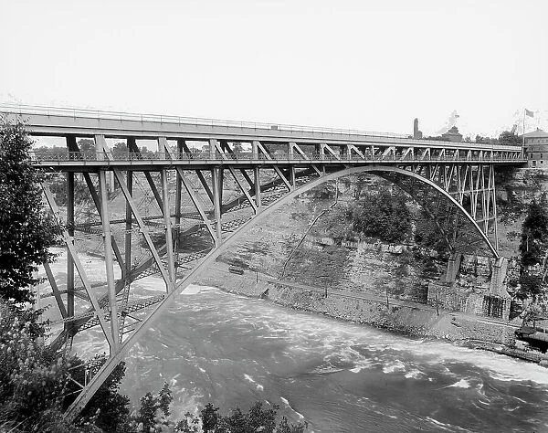 Grand Trunk Ry. Steel Arch (i.e. Whirlpool Rapids) Bridge, Niagara, between 1897 and 1899. Creator: Unknown