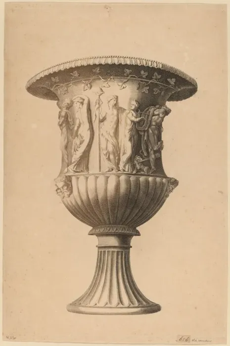 Framed Print : Grand Vase. Creator: Workshop of Johann Teyler Framed Print : Grand Vase. Creator: Workshop of Johann Teyler