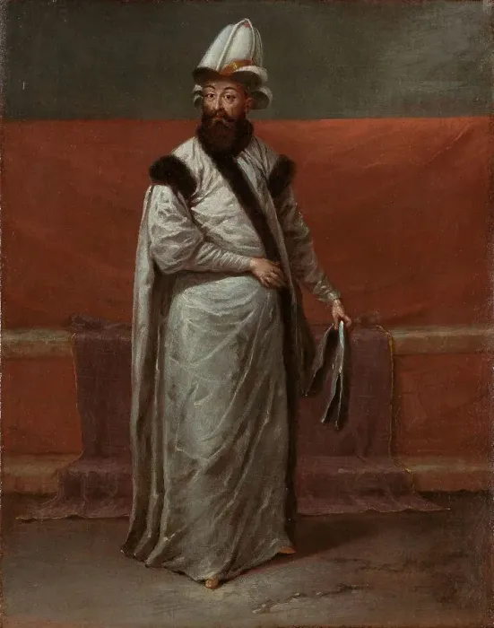 Framed Print : Grand Vizier Nevsehirli Damat Ibrahim Pasha, c.1727-c.1730. Creator: Jean Baptiste Vanmour Framed Print : Grand Vizier Nevsehirli Damat Ibrahim Pasha, c.1727-c.1730. Creator: Jean Baptiste Vanmour