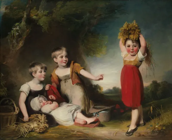 Framed Print : The Grandchildren of Sir William Heathcote, 3rd Baronet. Creator: William Owen Framed Print : The Grandchildren of Sir William Heathcote, 3rd Baronet. Creator: William Owen