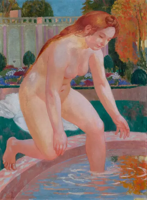 Framed Print : Grande Baigneuse ou Suzanne au bain, 1904. Creator: Denis, Maurice (1870-1943) Framed Print : Grande Baigneuse ou Suzanne au bain, 1904. Creator: Denis, Maurice (1870-1943)