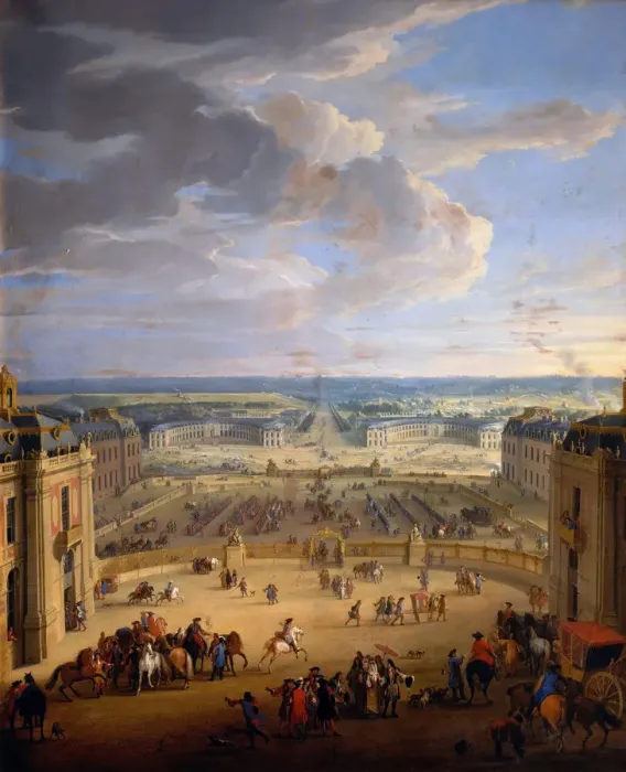 Framed Print : The Grande Ecurie (Royal stables) of the Chateau de Versailles. Artist: Martin, Jean-Baptiste (1659-1735) Framed Print : The Grande Ecurie (Royal stables) of the Chateau de Versailles. Artist: Martin, Jean-Baptiste (1659-1735)