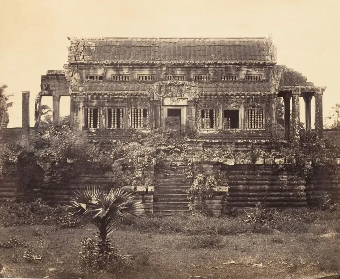 Framed Print : Grande Pagode - Edicule Nord, 1866. Creator: Emile Gsell
