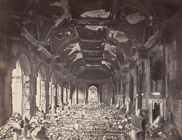 Grande Salle du Conseil d Etat, May 1871. Creator: Charles Soulier