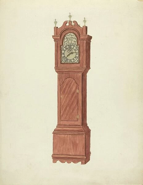 Grandfather Clock, c. 1935. Creator: Walter W. Jennings