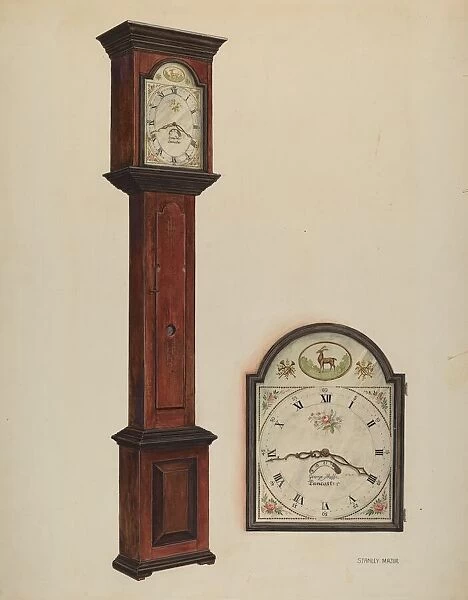 Grandfather Clock, c. 1937. Creator: Stanley Mazur