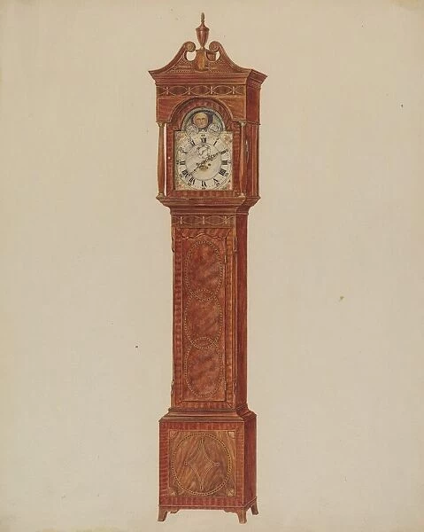 Grandfather Clock (Timepiece), c. 1937. Creator: Francis Law Durand