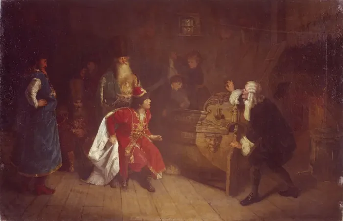 Framed Print : The Grandfather of Russian Fleet, 1871. Artist: Myasoedov, Grigori Grigoryevich (1834-1911)