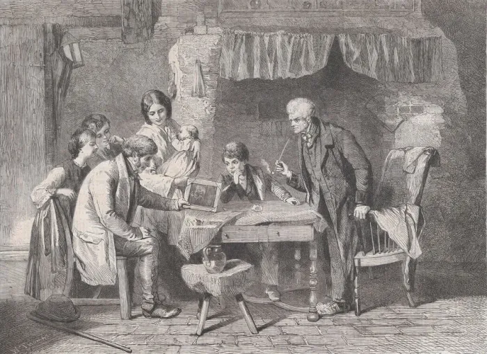 Framed Print : Grandfathers Portrait, from Illustrated London News, January 4, 1862 Framed Print : Grandfathers Portrait, from Illustrated London News, January 4, 1862