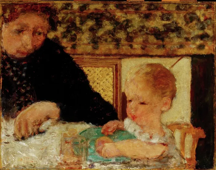 Framed Print : Grandmother with a Child, 1894. Creator: Bonnard, Pierre (1867-1947) Framed Print : Grandmother with a Child, 1894. Creator: Bonnard, Pierre (1867-1947)