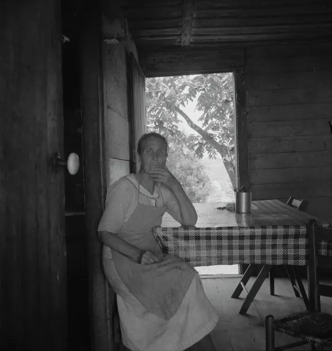 Framed Print : Grandmother of fifty-six children, mother of fourteen... near Chesnee, South Carolina, 1937. Creator: Dorothea Lange Framed Print : Grandmother of fifty-six children, mother of fourteen... near Chesnee, South Carolina, 1937. Creator: Dorothea Lange
