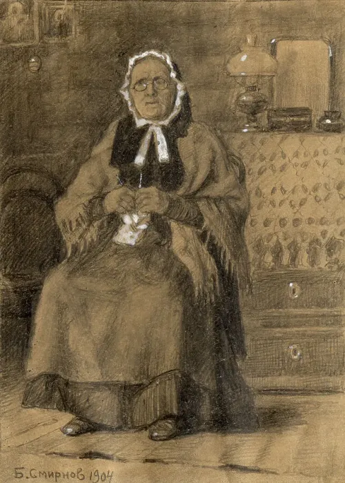 Framed Print : Grandmother from Krasnoyarsk, 1904. Creator: Boris Vasilievich Smirnov Framed Print : Grandmother from Krasnoyarsk, 1904. Creator: Boris Vasilievich Smirnov